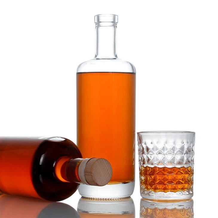750ml Empty Vodka Spirits Bottle
