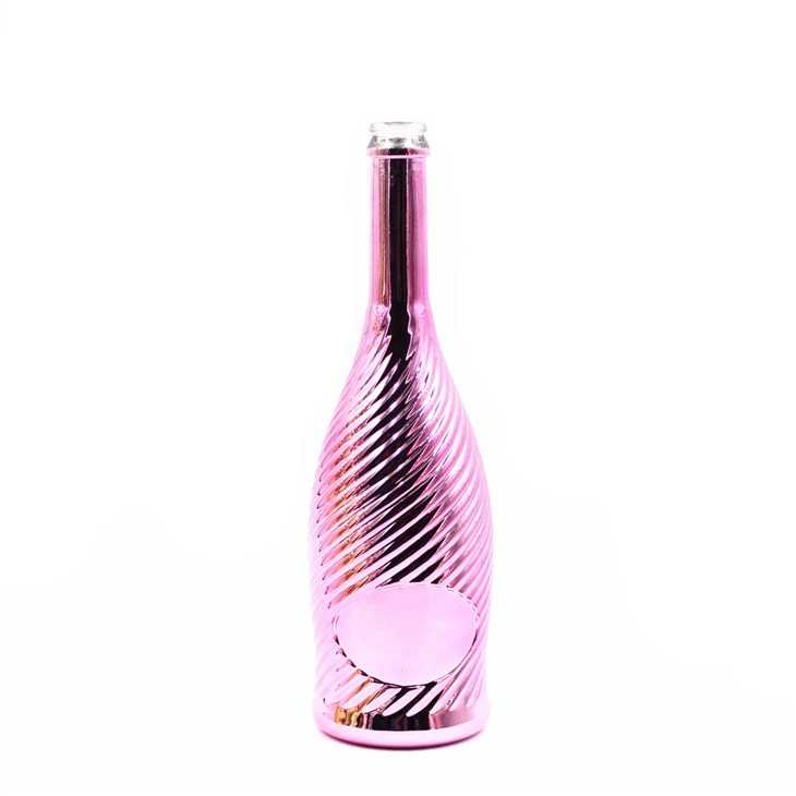 750 ml lyserød elektrisk glasflaske